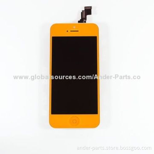 LCD Assembly with Home Button and Ear-speaker Mesh for iPhone 5C, 12 Colors Available + In Stock